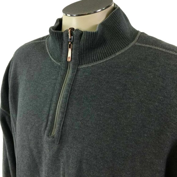 Tommy Bahama Flip Side Reversible Zip Sweater Sweatshirt XL Golf Fishing Mens - Picture 6 of 7